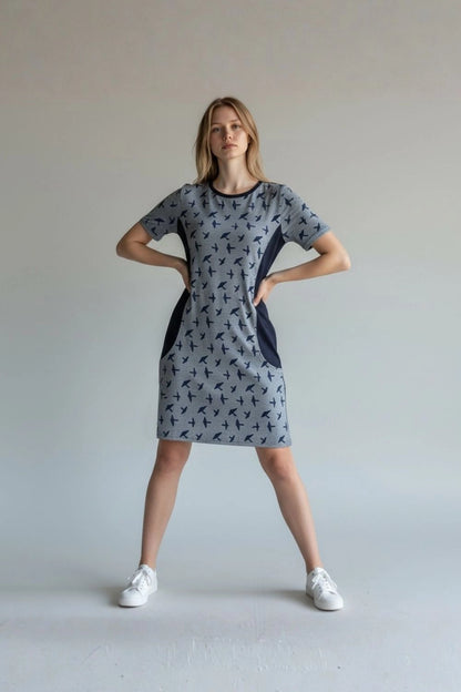 PDF Sewing Pattern - Jersey Dress (EU 32-54 / US 2-24 / UK 6-28)