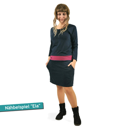 PDF Sewing Pattern - Raglan Jersey Dress (EU 32-54 / US 2-24 / UK 6-28)