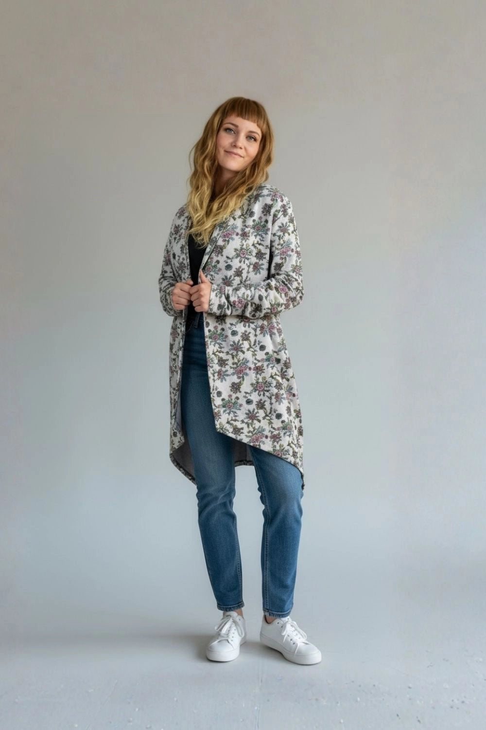 PDF Sewing Pattern Sweat Cardigan (EU 32-54 / US 2-24 / UK 6-28)