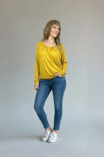 PDF Sewing Pattern Top with Pleats - Women