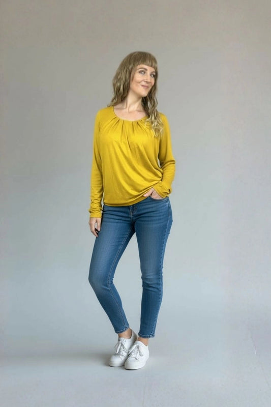 PDF Sewing Pattern Top with Pleats - Women