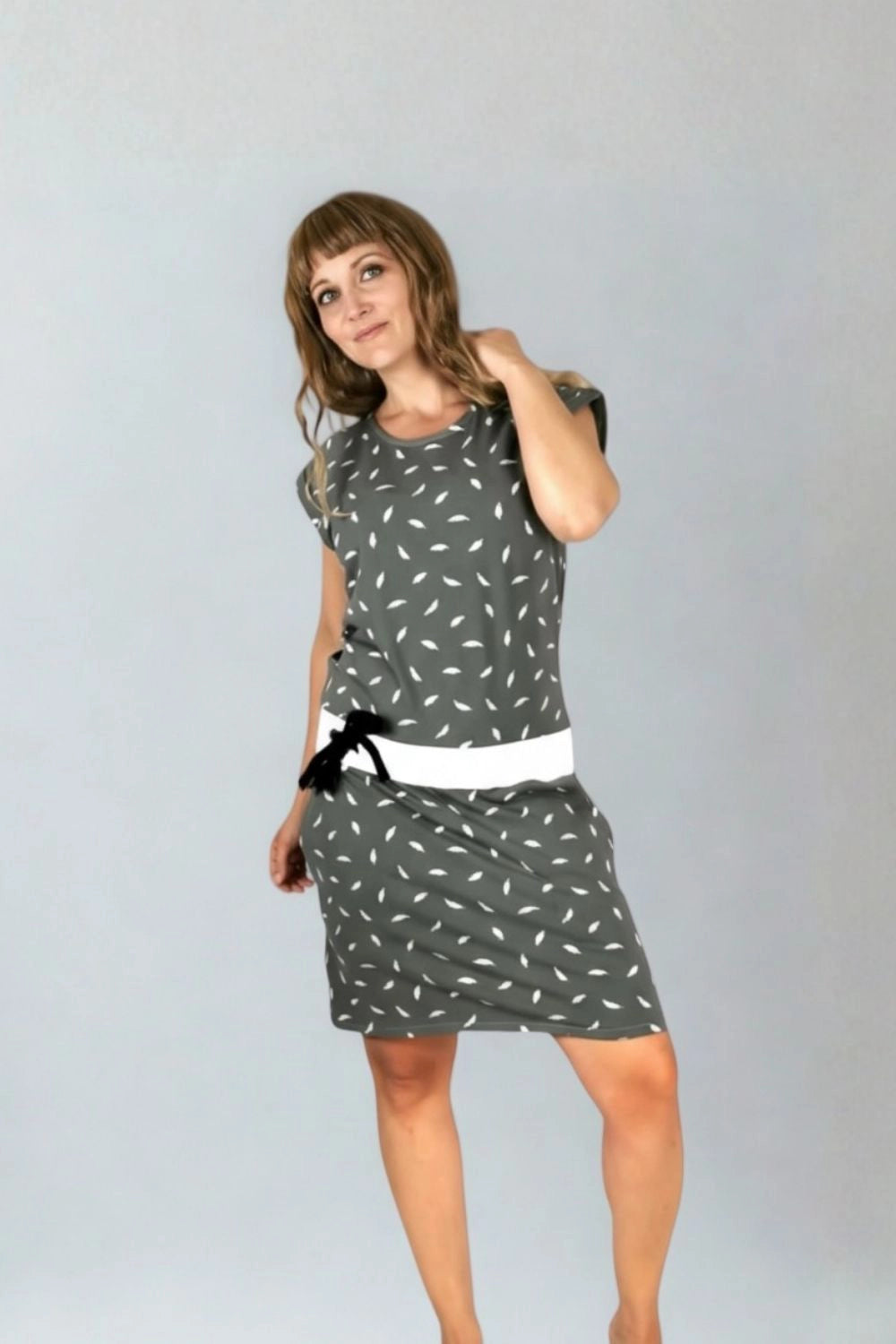 PDF Sewing Pattern - Raglan Jersey Dress (EU 32-54 / US 2-24 / UK 6-28)